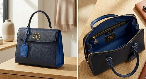 The Aura Goods Classic Leather Tote – Structured Everyday hand Bag
